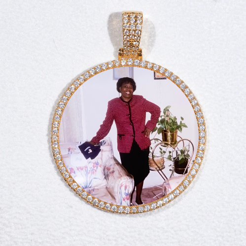 MEDIUM 3D CIRCLE CUSTOM PICTURE PENDANT