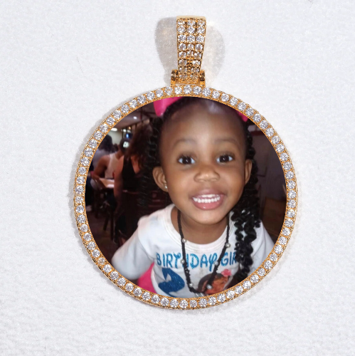 MEDIUM 3D CIRCLE CUSTOM PICTURE PENDANT