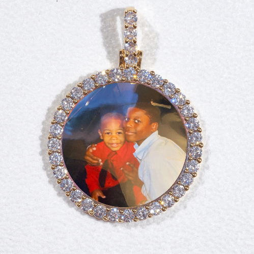 3D CIRCLE CUSTOM PICTURE PENDANT SMALL SIZE