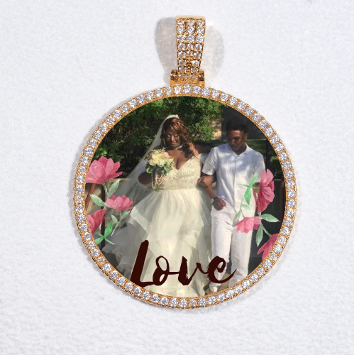 MEDIUM 3D CIRCLE CUSTOM PICTURE PENDANT