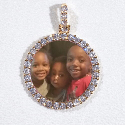 3D CIRCLE CUSTOM PICTURE PENDANT SMALL SIZE