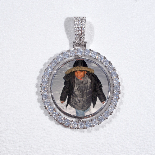 3D Spinning 2-Faced Custom Picture Pendant
