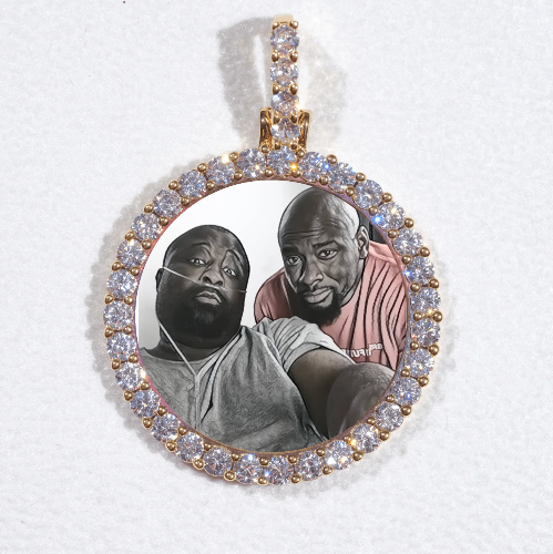 3D CIRCLE CUSTOM PICTURE PENDANT SMALL SIZE