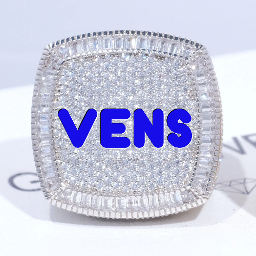 CUSTOM LETTER 3D ICED RING