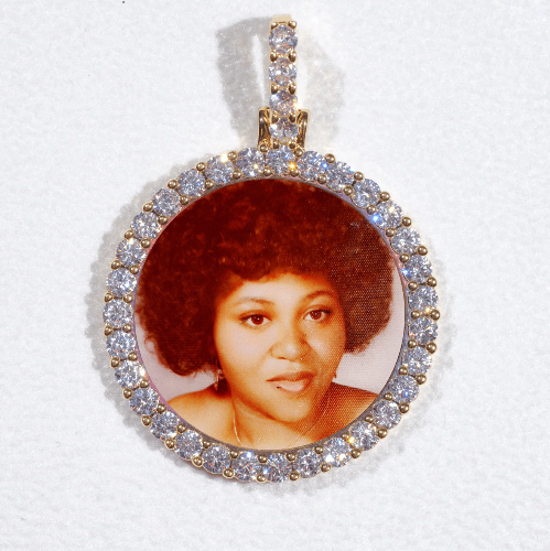 3D CIRCLE CUSTOM PICTURE PENDANT SMALL SIZE