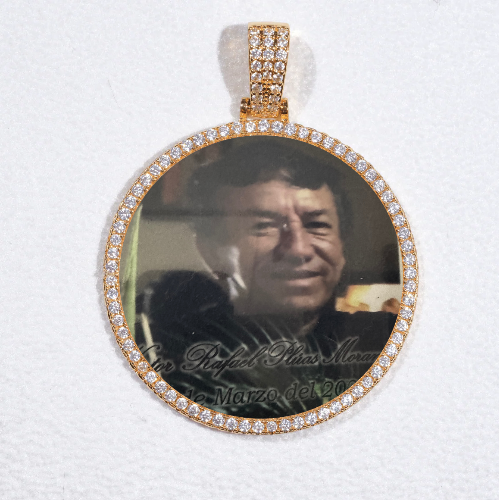 MEDIUM 3D CIRCLE CUSTOM PICTURE PENDANT
