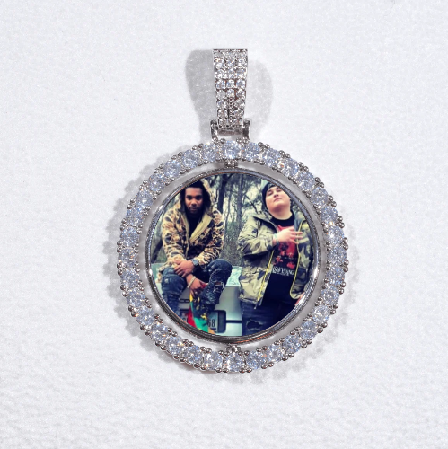 3D Spinning 2-Faced Custom Picture Pendant