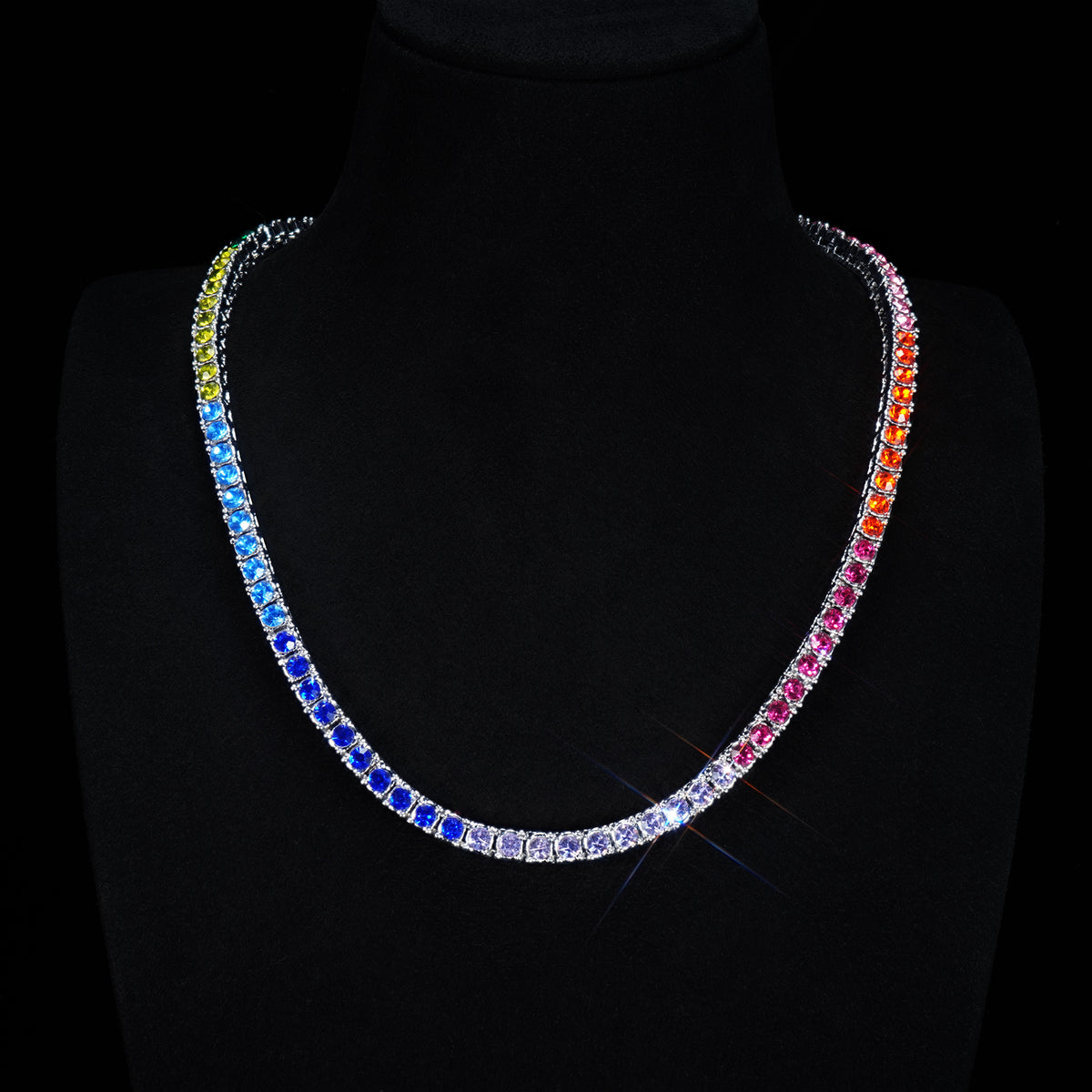 Donkey Rope Gold Donkey Rope Chain | Gold Dookie Rope | 4mm Colorful Iced Dookie Rope ...