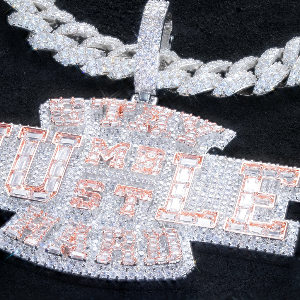 STAY-HARD Candy Shape Baguette Iced Pendant