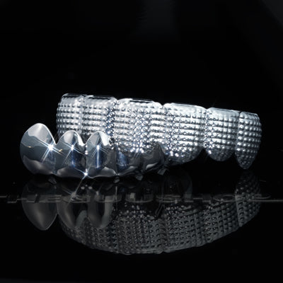 Grillz Bar Iced Edition In  18K Yellow Gold-Plated