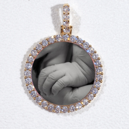 3D CIRCLE CUSTOM PICTURE PENDANT SMALL SIZE