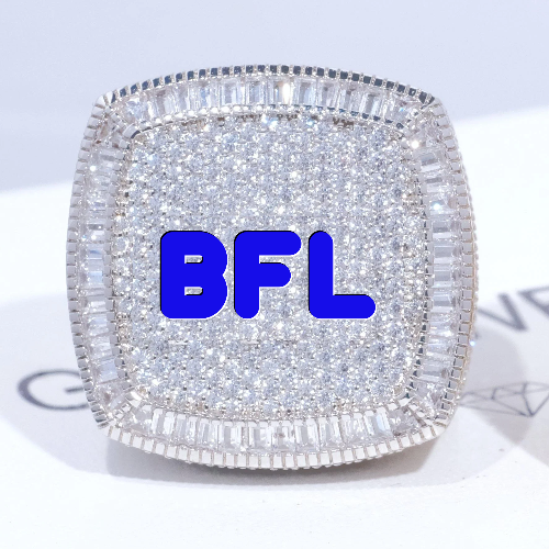 CUSTOM LETTER 3D ICED RING