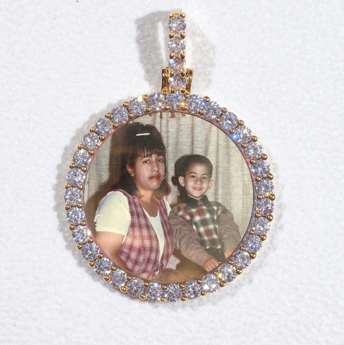 3D CIRCLE CUSTOM PICTURE PENDANT SMALL SIZE