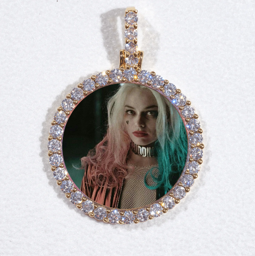3D CIRCLE CUSTOM PICTURE PENDANT SMALL SIZE