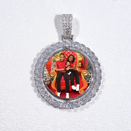 3D Spinning 2-Faced Custom Picture Pendant