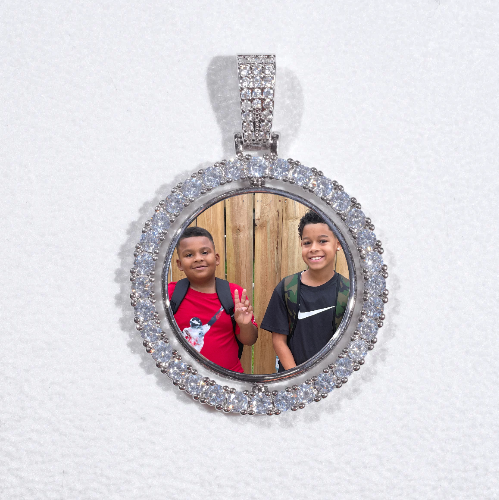 3D Spinning 2-Faced Custom Picture Pendant