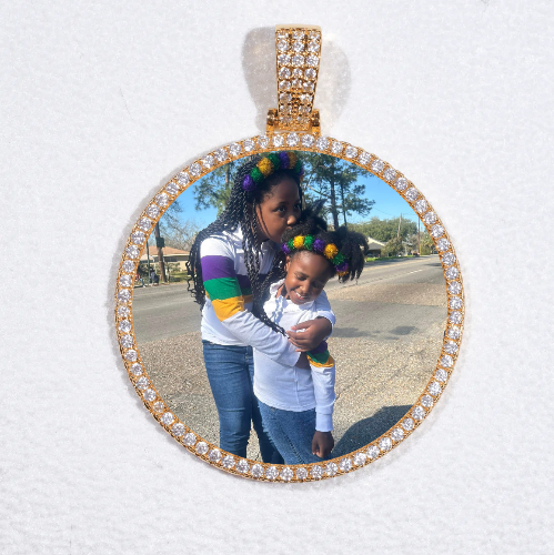 MEDIUM 3D CIRCLE CUSTOM PICTURE PENDANT