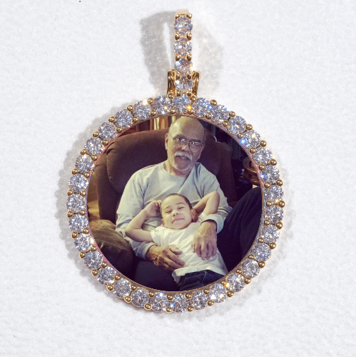 3D CIRCLE CUSTOM PICTURE PENDANT SMALL SIZE