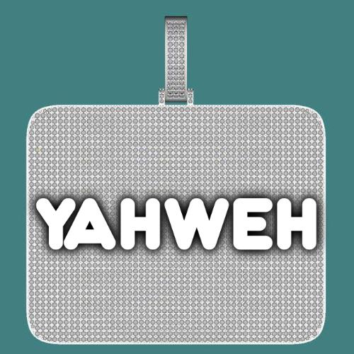 CUSTOM LETTER NECKLACE 3D BIG SQUARE