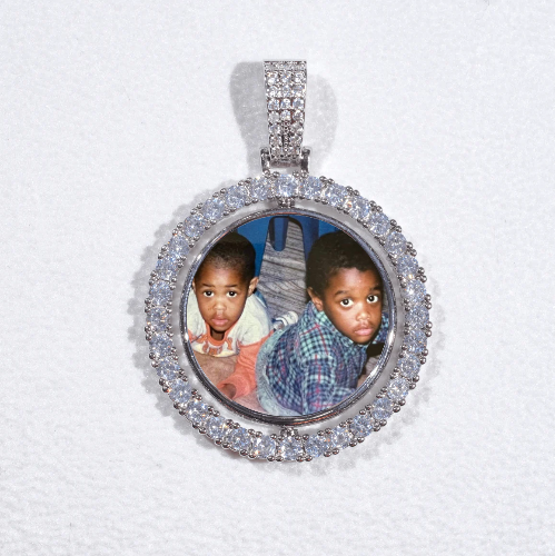 3D Spinning 2-Faced Custom Picture Pendant