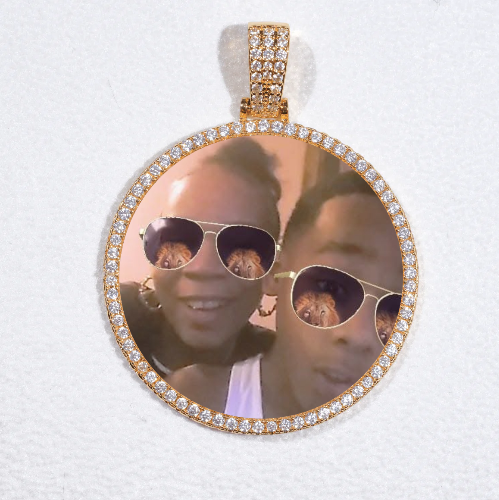 MEDIUM 3D CIRCLE CUSTOM PICTURE PENDANT