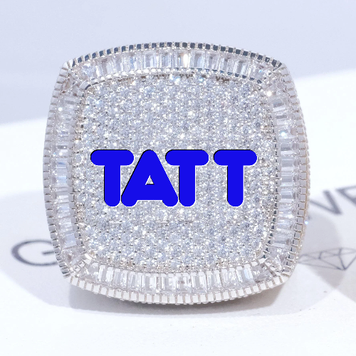 CUSTOM LETTER 3D ICED RING