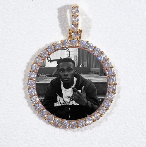 3D CIRCLE CUSTOM PICTURE PENDANT SMALL SIZE