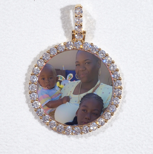 3D CIRCLE CUSTOM PICTURE PENDANT SMALL SIZE