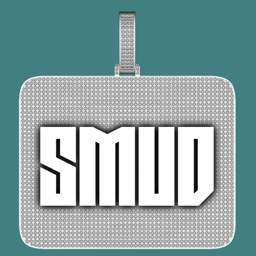 CUSTOM LETTER NECKLACE 3D BIG SQUARE