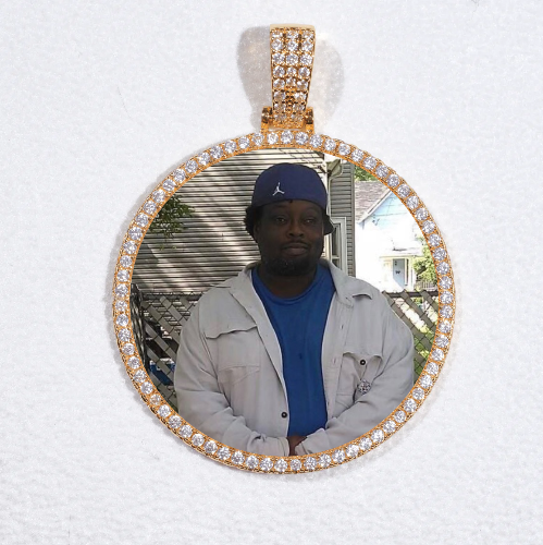 MEDIUM 3D CIRCLE CUSTOM PICTURE PENDANT
