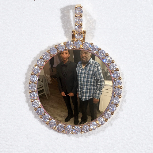 3D CIRCLE CUSTOM PICTURE PENDANT SMALL SIZE