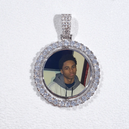 3D Spinning 2-Faced Custom Picture Pendant
