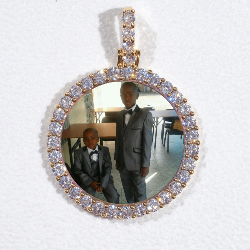 3D CIRCLE CUSTOM PICTURE PENDANT SMALL SIZE