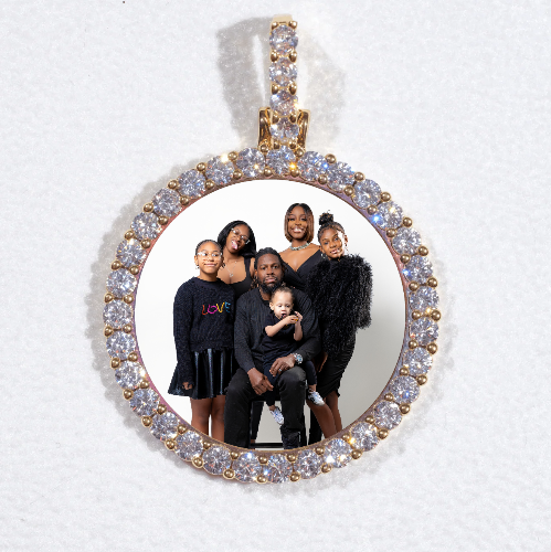 3D CIRCLE CUSTOM PICTURE PENDANT SMALL SIZE