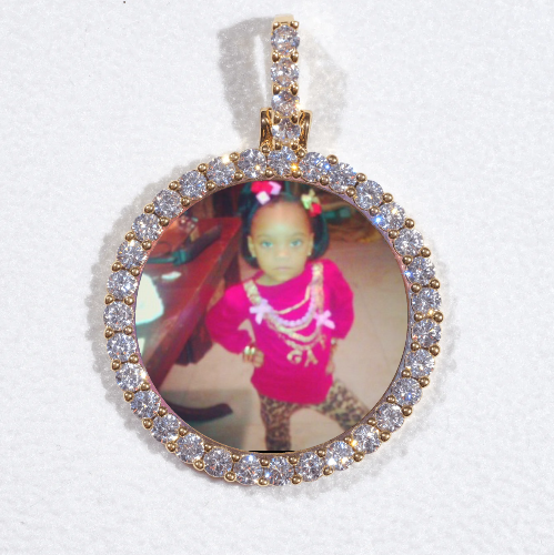 3D CIRCLE CUSTOM PICTURE PENDANT SMALL SIZE