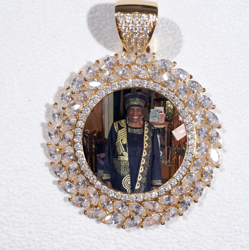 Large 3D Wheat Ear Custom Picture Pendant