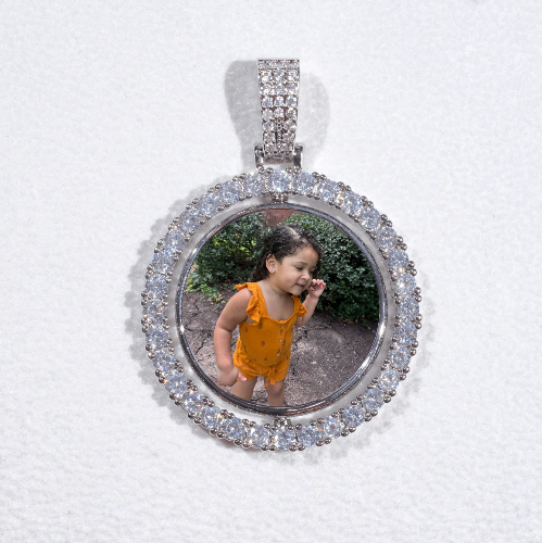 3D Spinning 2-Faced Custom Picture Pendant