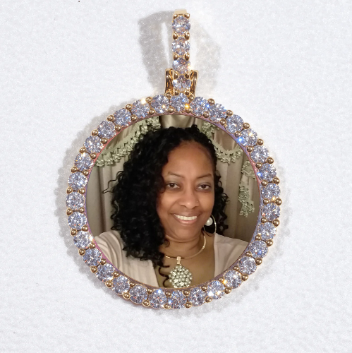 3D CIRCLE CUSTOM PICTURE PENDANT SMALL SIZE