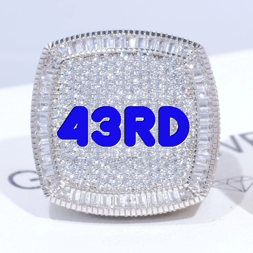 CUSTOM LETTER 3D ICED RING