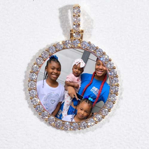 3D CIRCLE CUSTOM PICTURE PENDANT SMALL SIZE