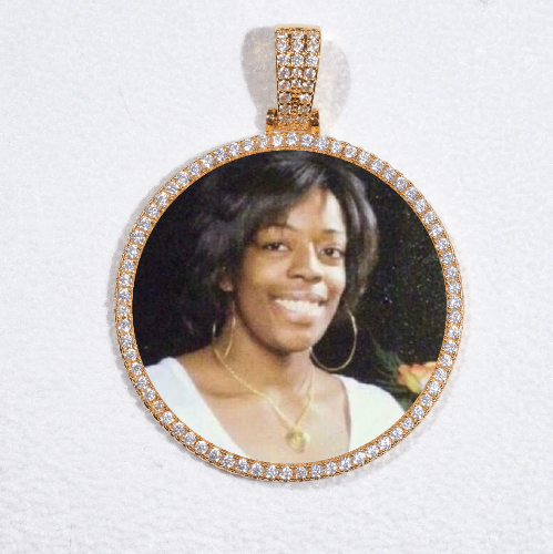 MEDIUM 3D CIRCLE CUSTOM PICTURE PENDANT