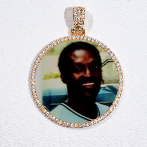 MEDIUM 3D CIRCLE CUSTOM PICTURE PENDANT