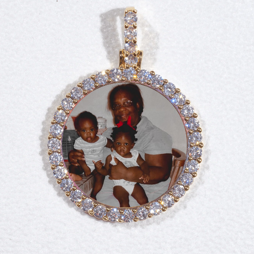 3D CIRCLE CUSTOM PICTURE PENDANT SMALL SIZE