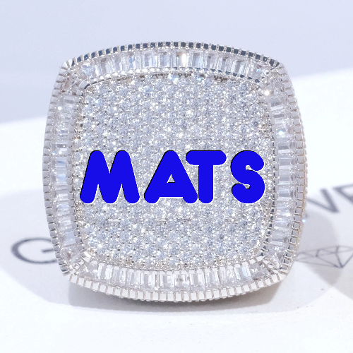 CUSTOM LETTER 3D ICED RING