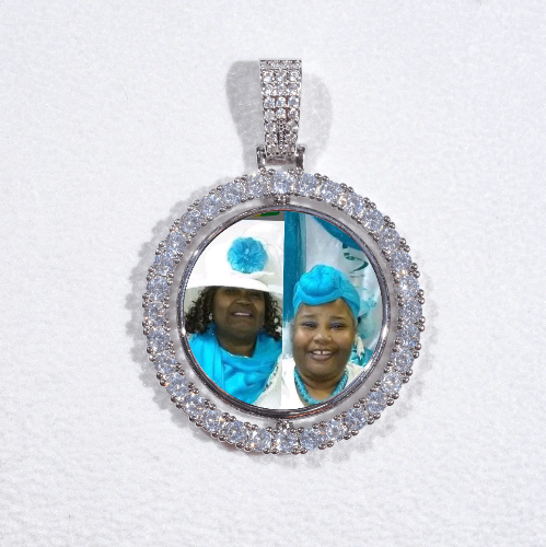 3D Spinning 2-Faced Custom Picture Pendant