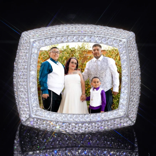 3D CUSTOM PICTURE ICED RING