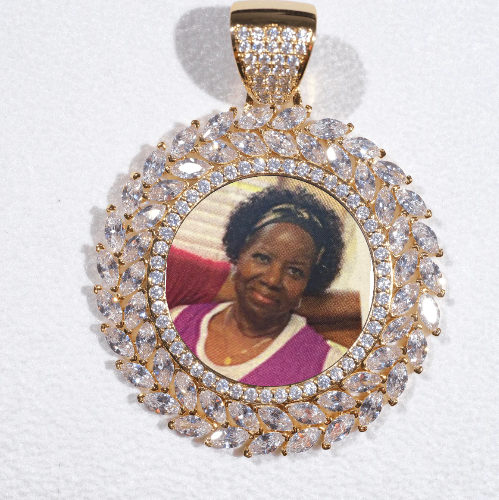 Large 3D Wheat Ear Custom Picture Pendant