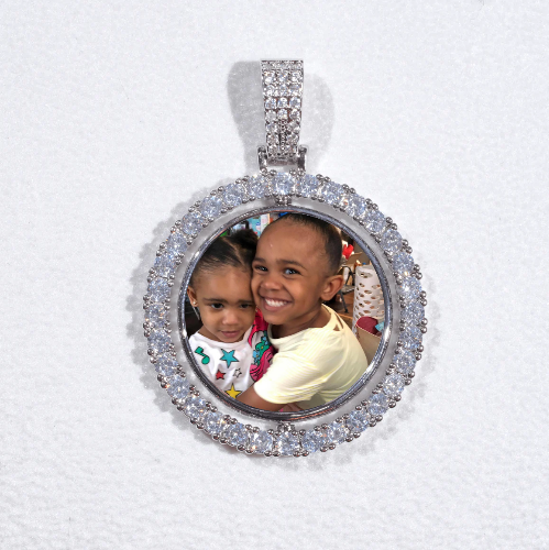 3D Spinning 2-Faced Custom Picture Pendant