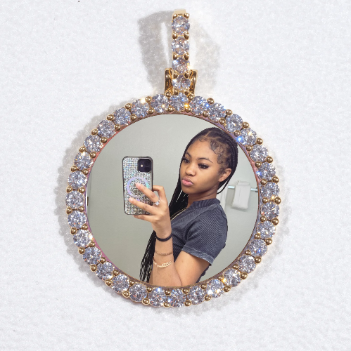 3D CIRCLE CUSTOM PICTURE PENDANT SMALL SIZE