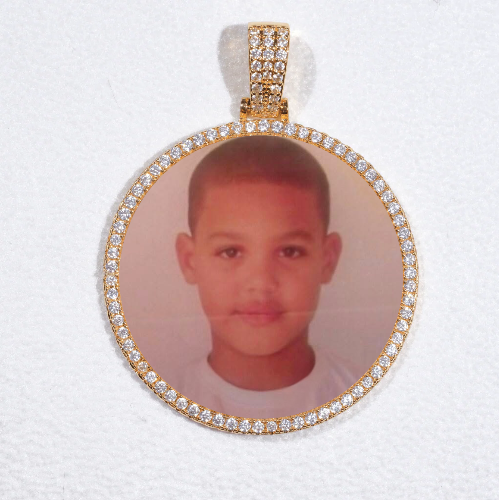 MEDIUM 3D CIRCLE CUSTOM PICTURE PENDANT